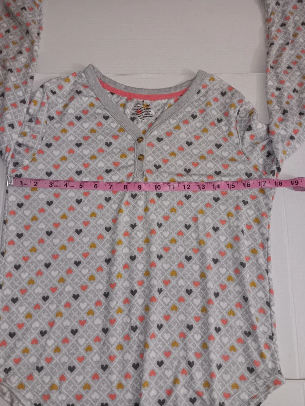 CUDDI DUDS Kids Gray Heart-Print Pajama Set - Cozy Long Sleeve & Pants
